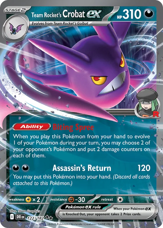 Crobat ex da Equipe Rocket 122 – Rivais Predestinados