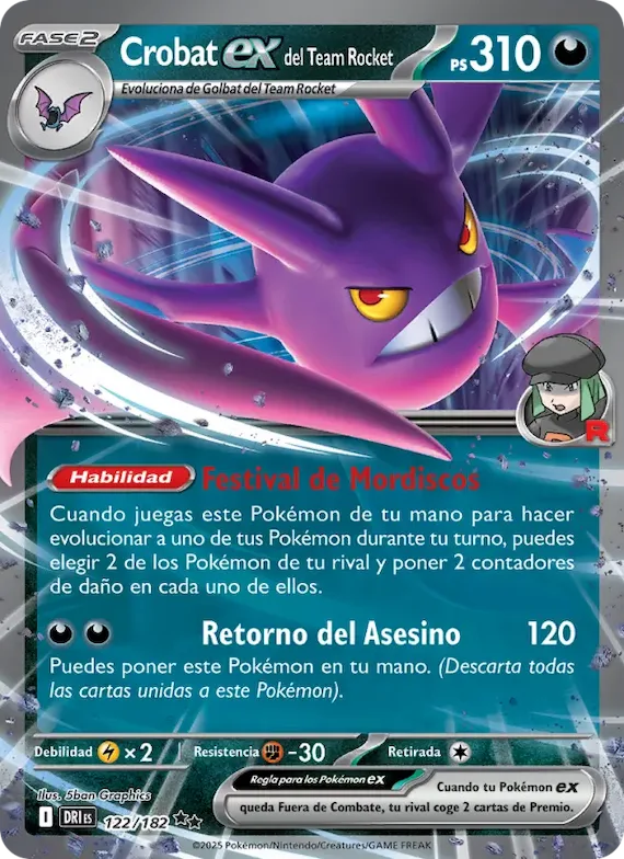 Crobat ex del Team Rocket 122 – Rivales Predestinados