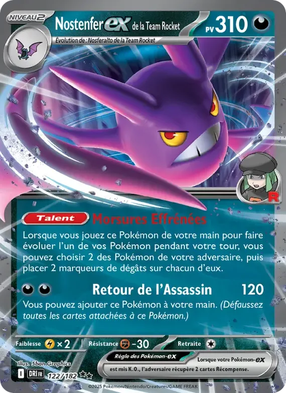 Nostenfer-ex de la Team Rocket 122 – Rivalités Destinées