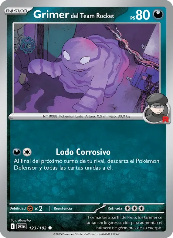 Grimer del Team Rocket 123 – Rivales Predestinados