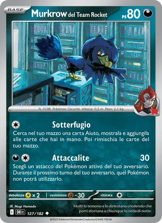 Murkrow del Team Rocket 127 – Rivali Predestinati