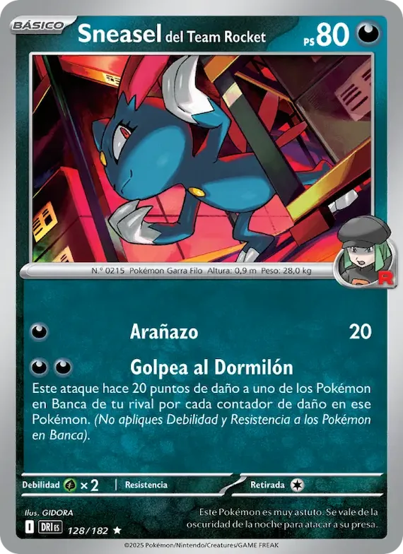 Sneasel del Team Rocket 128 – Rivales Predestinados