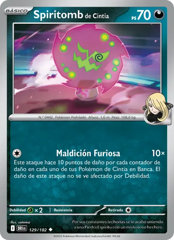 Spiritomb de Cintia 129 – Rivales Predestinados