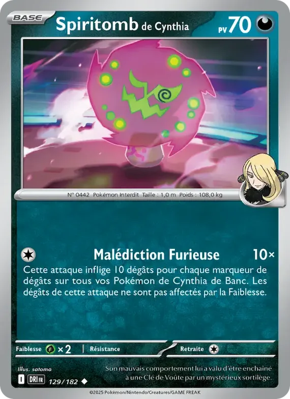 Spiritomb de Cynthia 129 – Rivalités Destinées