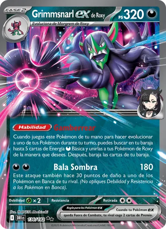 Grimmsnarl ex de Roxy 136 – Rivales Predestinados