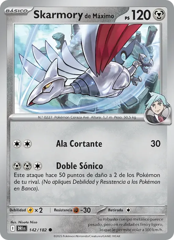 Skarmory de Máximo 142 – Rivales Predestinados