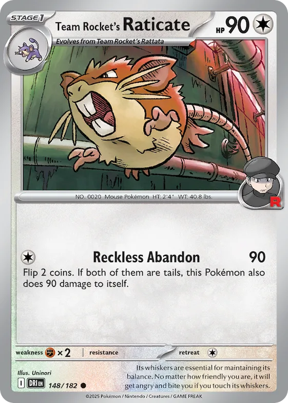 Raticate da Equipe Rocket 148 – Rivais Predestinados