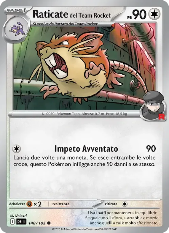 Raticate del Team Rocket 148 – Rivali Predestinati