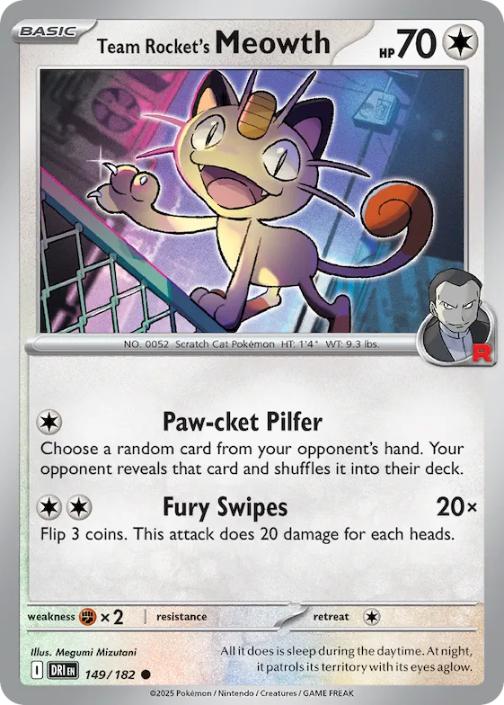 Meowth da Equipe Rocket 149 – Rivais Predestinados