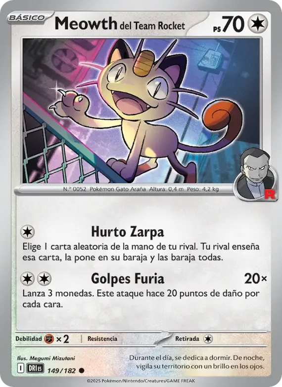 Meowth del Team Rocket 149 – Rivales Predestinados