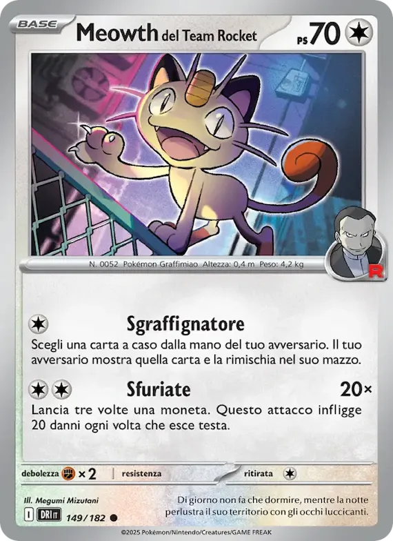 Meowth del Team Rocket 149 – Rivali Predestinati