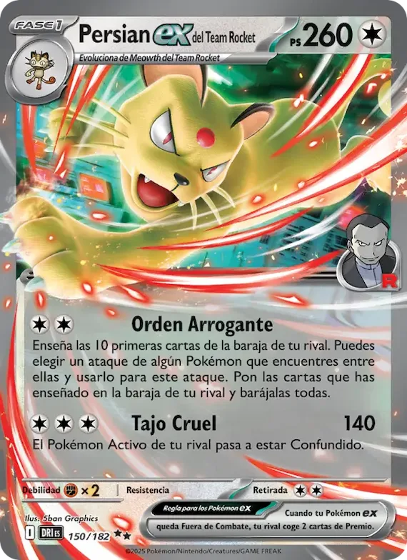 Persian ex del Team Rocket 150 – Rivales Predestinados