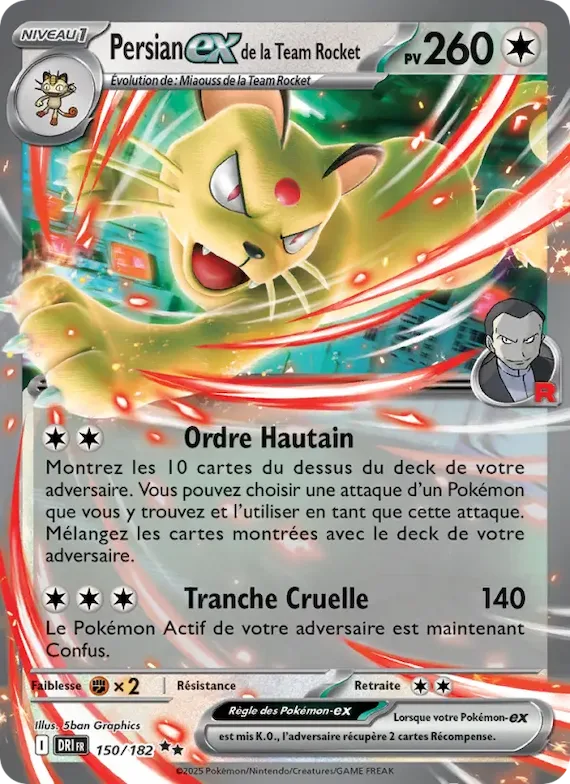 Persian-ex de la Team Rocket 150 – Rivalités Destinées