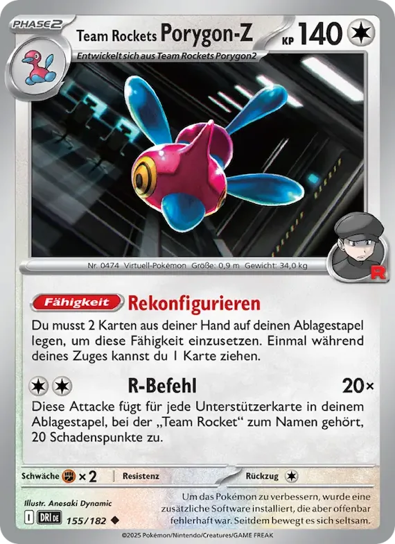 Team Rockets Porygon-Z 155 – Ewige Rivalen