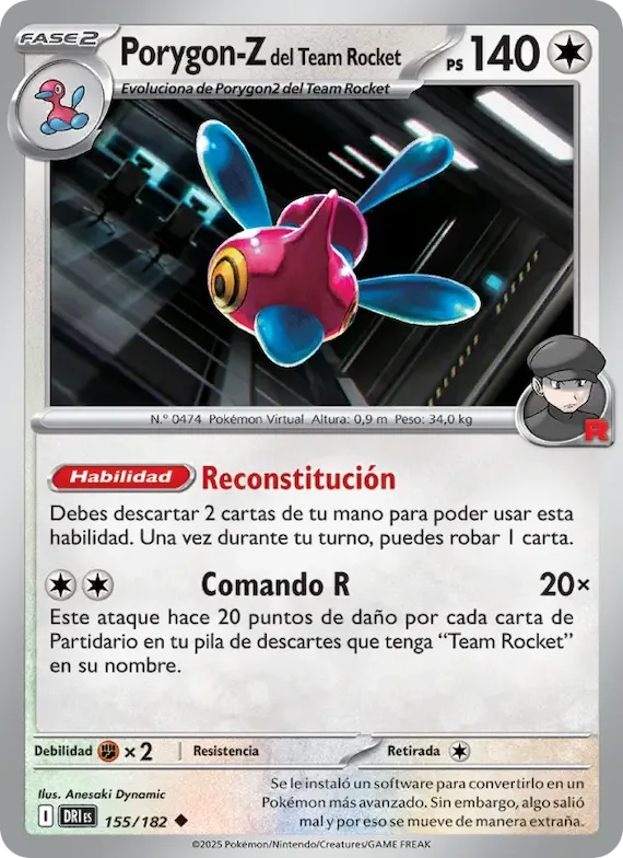 Porygon-Z del Team Rocket 155 – Rivales Predestinados