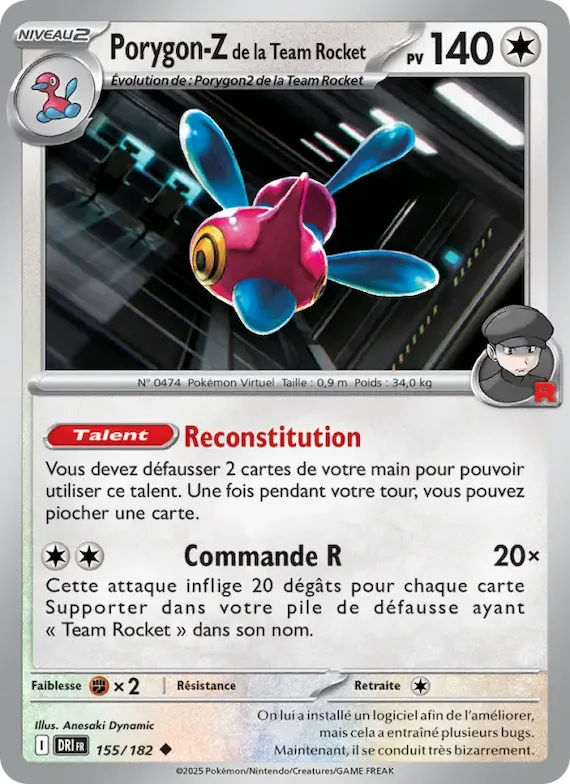 Porygon-Z de la Team Rocket 155 – Rivalités Destinées