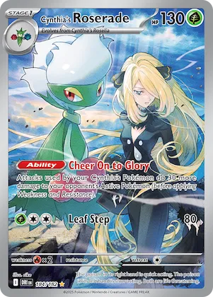 Cynthia's Roserade #184 – Destined Rivals