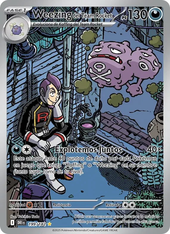 Weezing del Team Rocket 199 – Rivales Predestinados