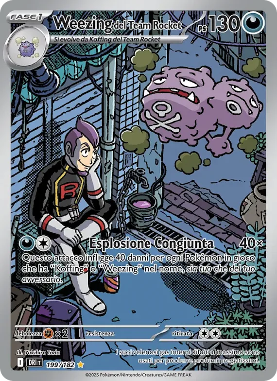 Weezing del Team Rocket 199 – Rivali Predestinati