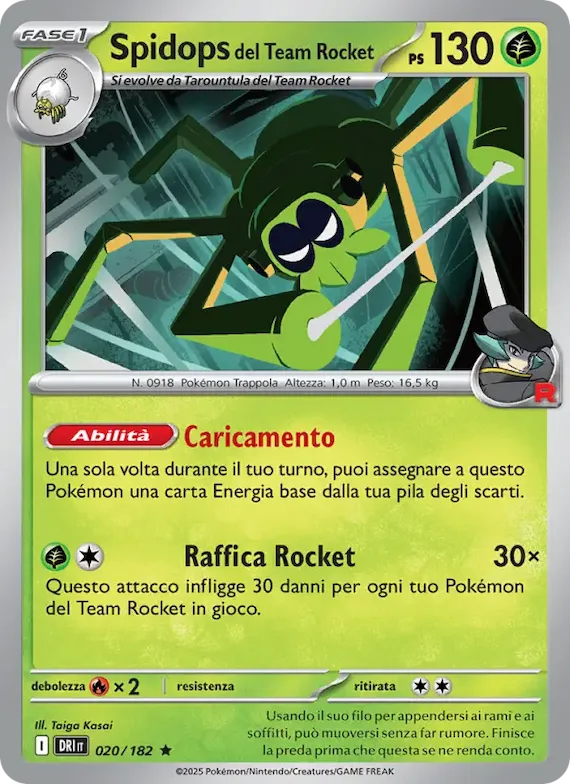 Spidops del Team Rocket 20 – Rivali Predestinati
