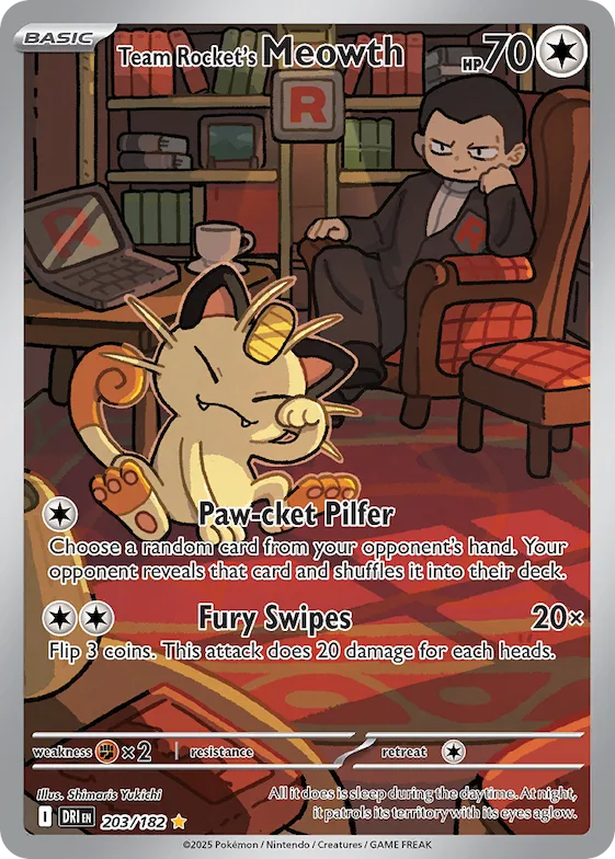 Team Rocket's Meowth #203 – Destined Rivals