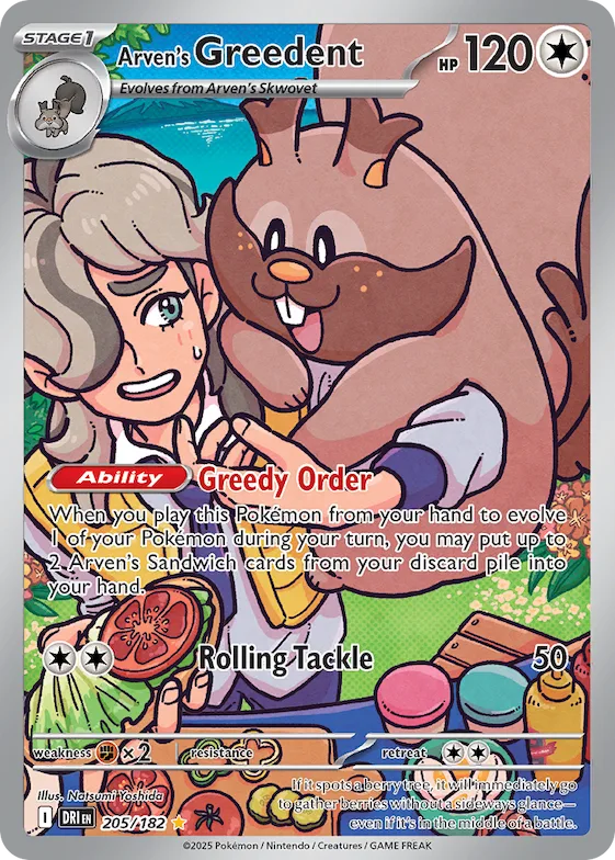 Arven's Greedent #205 – Destined Rivals