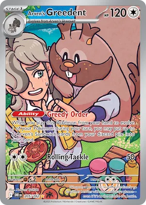 Arven's Greedent #205 – Destined Rivals