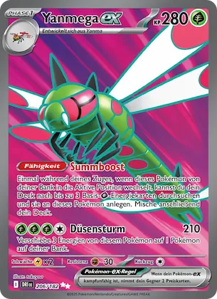 Yanmega-ex Nr. 206 – Destined Rivals