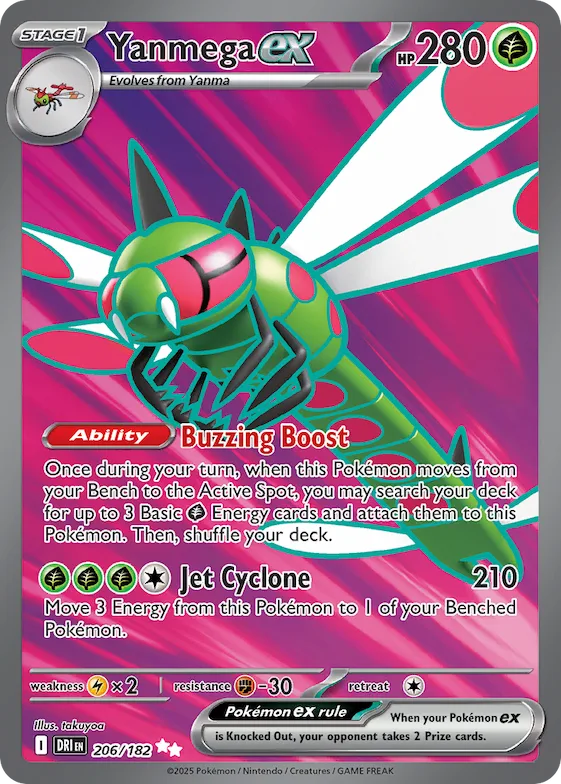 Yanmega ex #206 – Destined Rivals