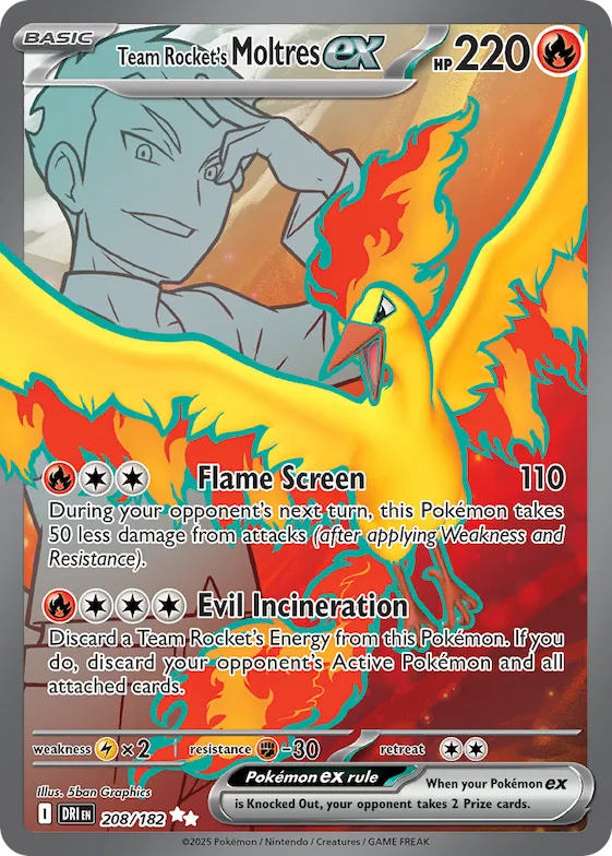 Team Rocket's Moltres ex #208 – Destined Rivals