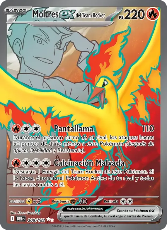 Moltres ex del Team Rocket 208 – Rivales Predestinados