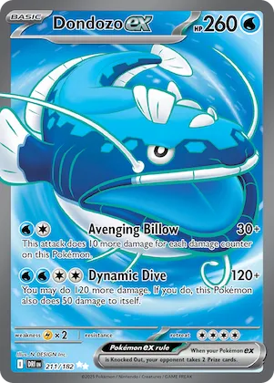 Dondozo ex #211 – Destined Rivals