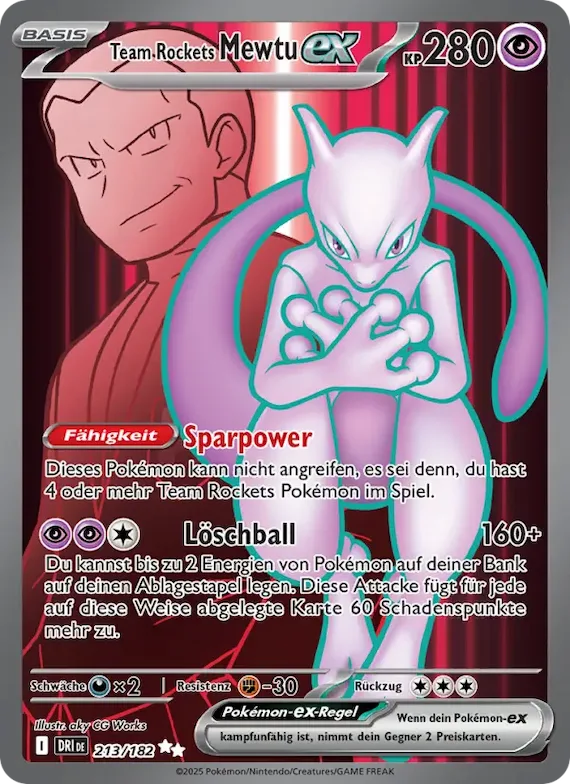 Team Rockets Mewtu-ex 213 – Ewige Rivalen