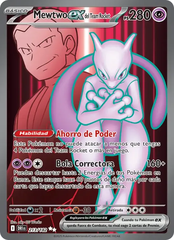 Mewtwo ex del Team Rocket 213 – Rivales Predestinados