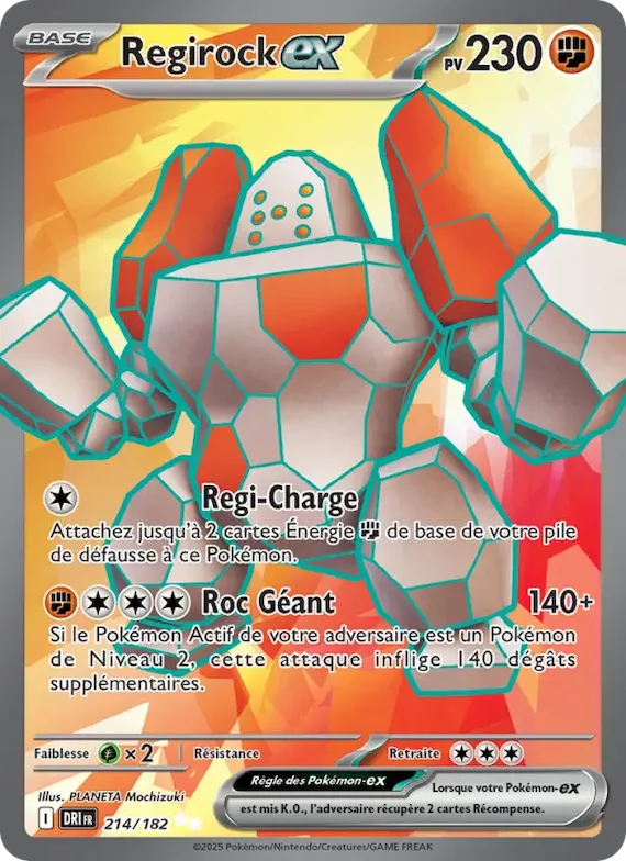 Regirock-ex 214 – Rivalités Destinées