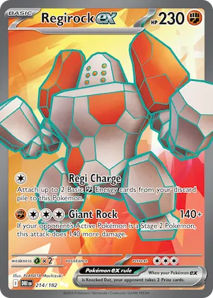 Regirock ex #214 – Destined Rivals