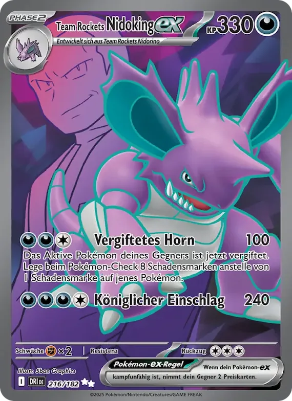 Team Rockets Nidoking-ex 216 – Ewige Rivalen