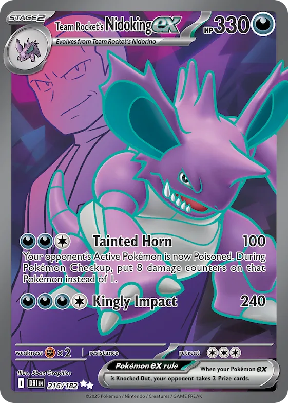 Team Rocket's Nidoking ex #216 – Destined Rivals
