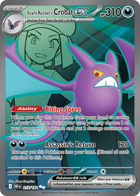Team Rocket's Crobat ex #217 – Destined Rivals