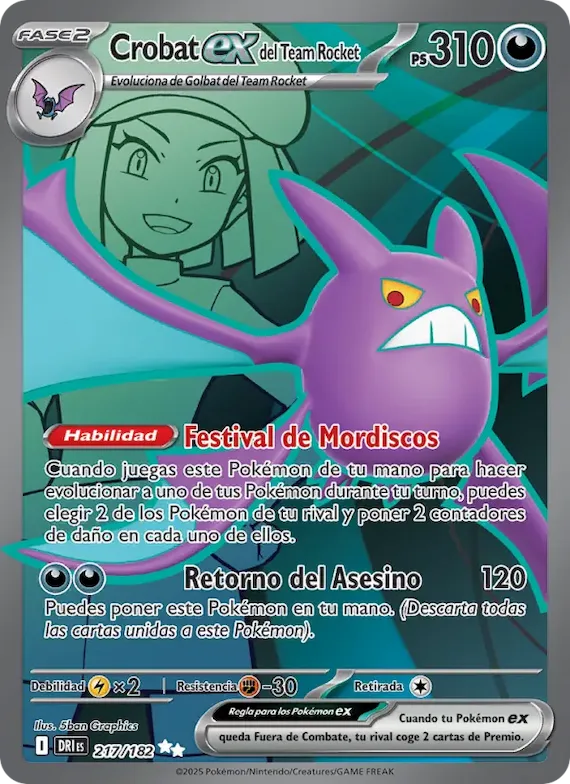 Crobat ex del Team Rocket 217 – Rivales Predestinados