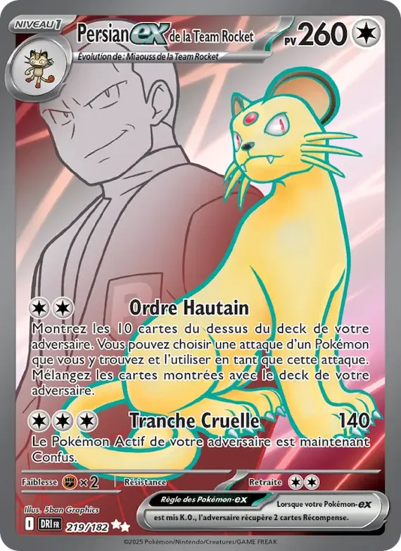 Persian-ex de la Team Rocket 219 – Rivalités Destinées