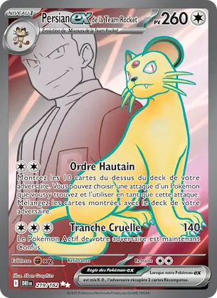 Persian-ex de la Team Rocket n° 219 – Rivalités Destinées