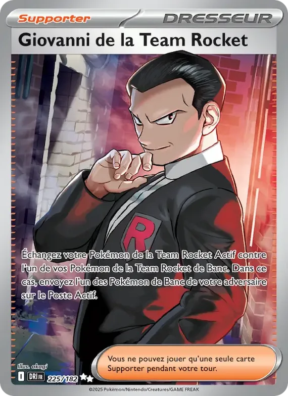 Giovanni de la Team Rocket 225 – Rivalités Destinées