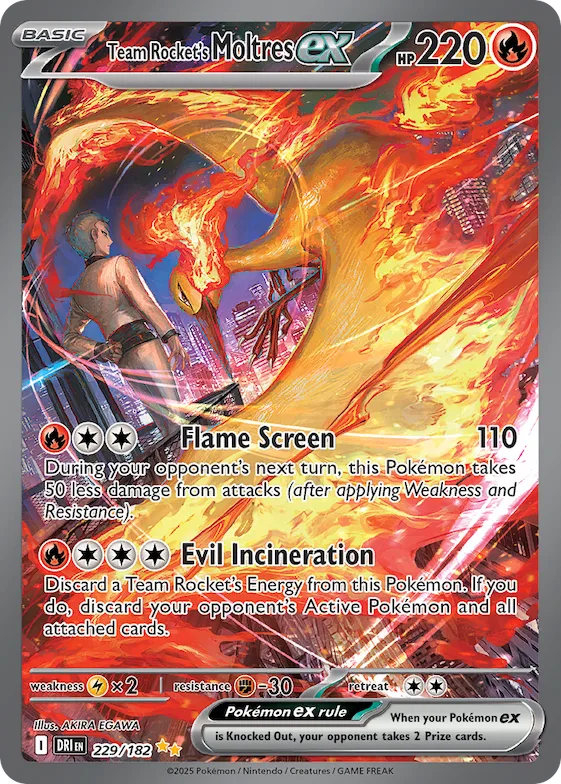 Team Rocket's Moltres ex #229 – Destined Rivals