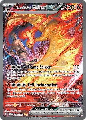 Team Rocket's Moltres ex #229 – Destined Rivals