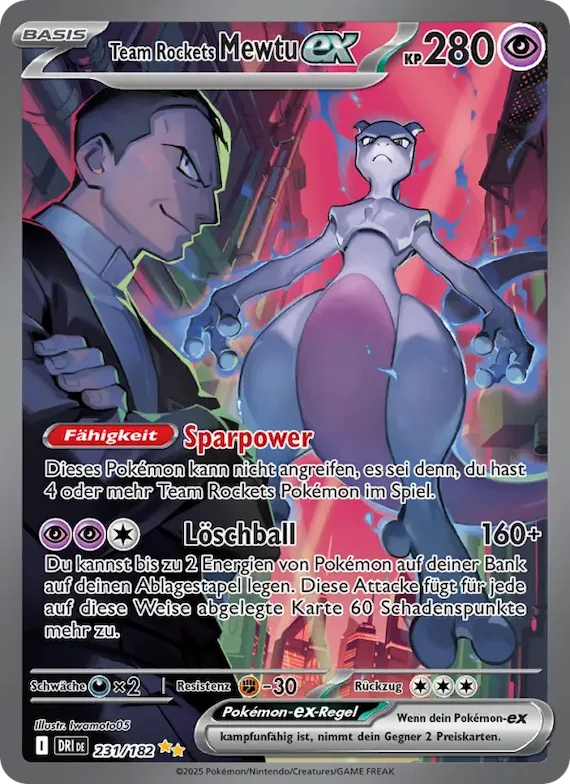 Team Rockets Mewtu-ex 231 – Ewige Rivalen