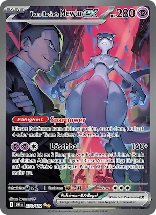 Team Rockets Mewtu-ex Nr. 231 – Destined Rivals