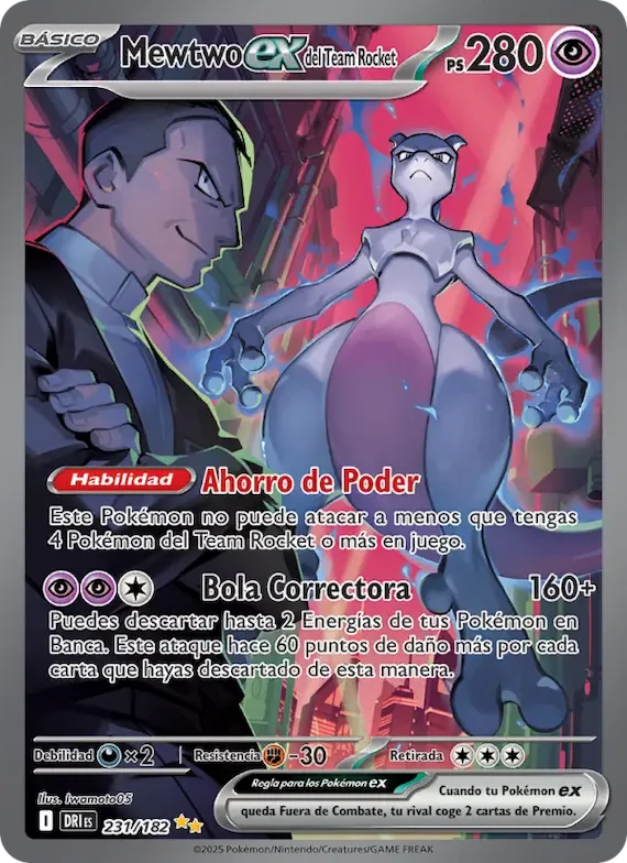 Mewtwo ex del Team Rocket 231 – Rivales Predestinados