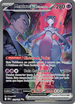 Mewtwo ex del Team Rocket 231 – Rivales Predestinados