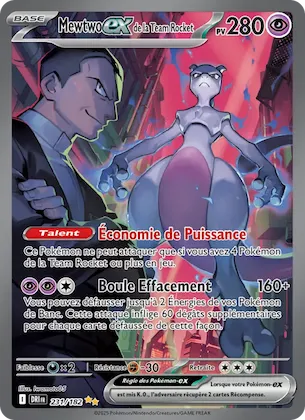 Mewtwo-ex de la Team Rocket 231 – Rivalités Destinées